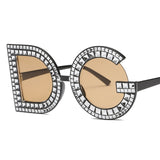 Diamond Round Sunglasses Women