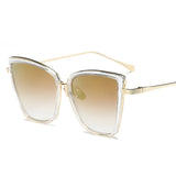 Alloy Cat Eye Sunglasses Women